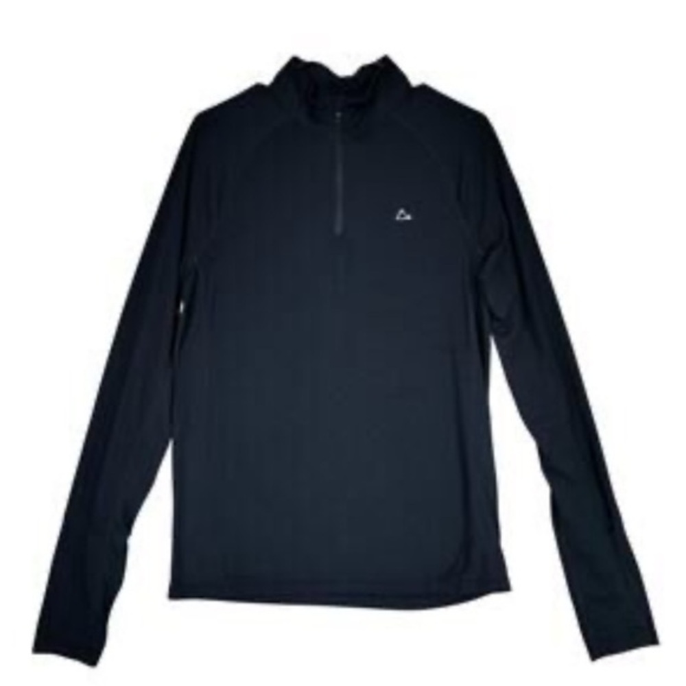 Paradox Men’s Quarter Zip Merino wool blend black shirt size Medium